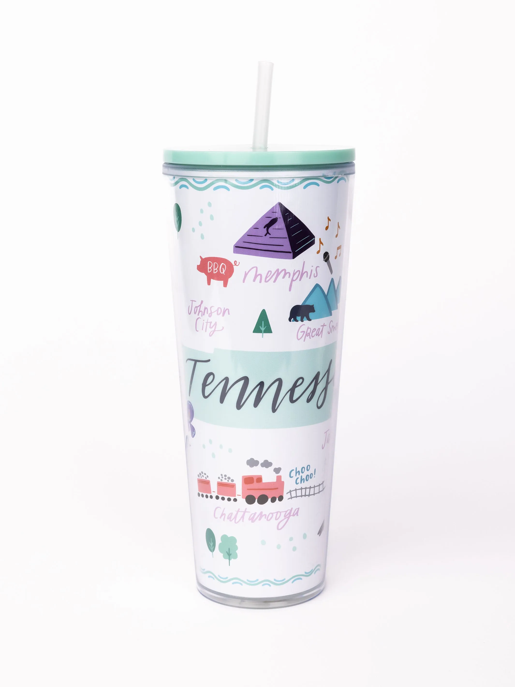 24oz Straw Tumbler | Tennessee