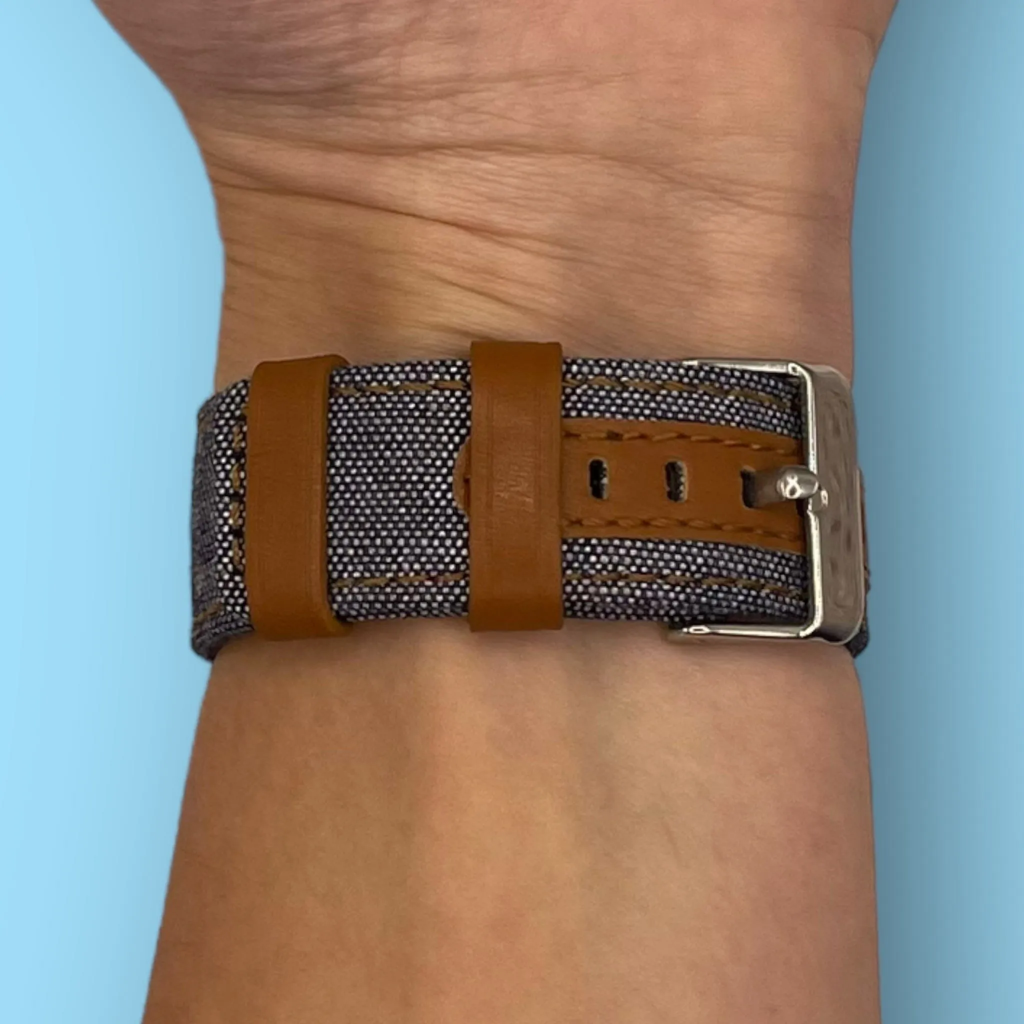 Denim & Leather Watch Straps Compatible with the Hugo Boss 22mm Range