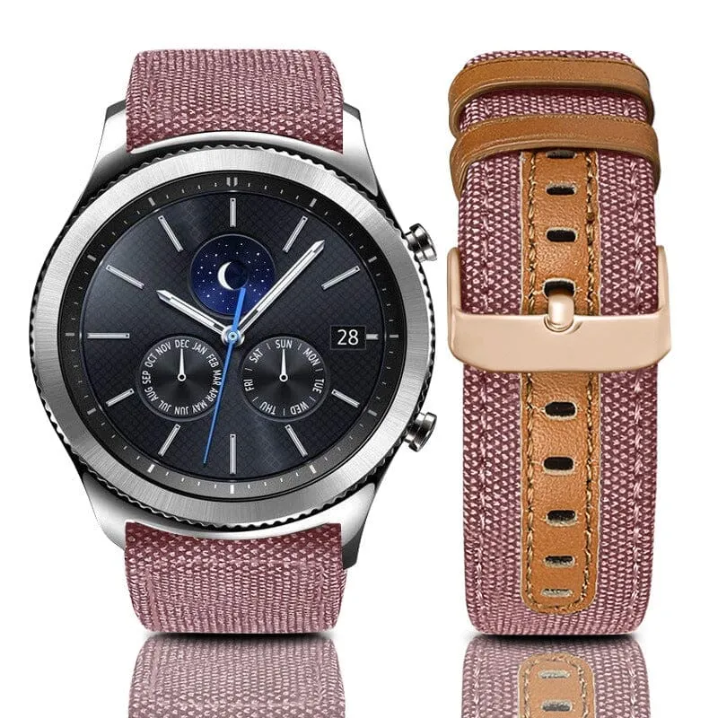Denim & Leather Watch Straps Compatible with the Hugo Boss 22mm Range
