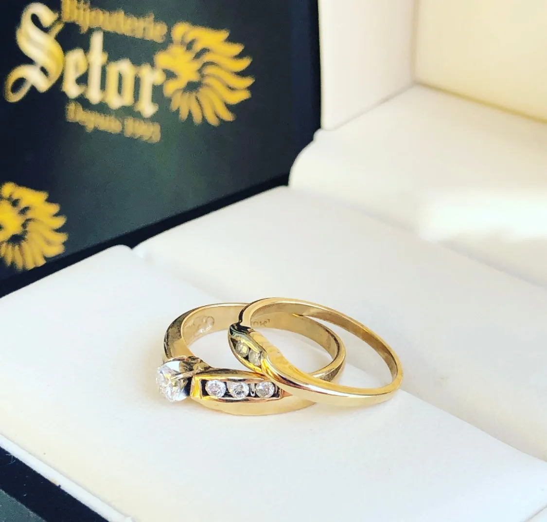 Diamond wedding rings
