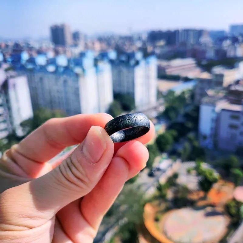 Elder Futhark Stainless Steel Ring