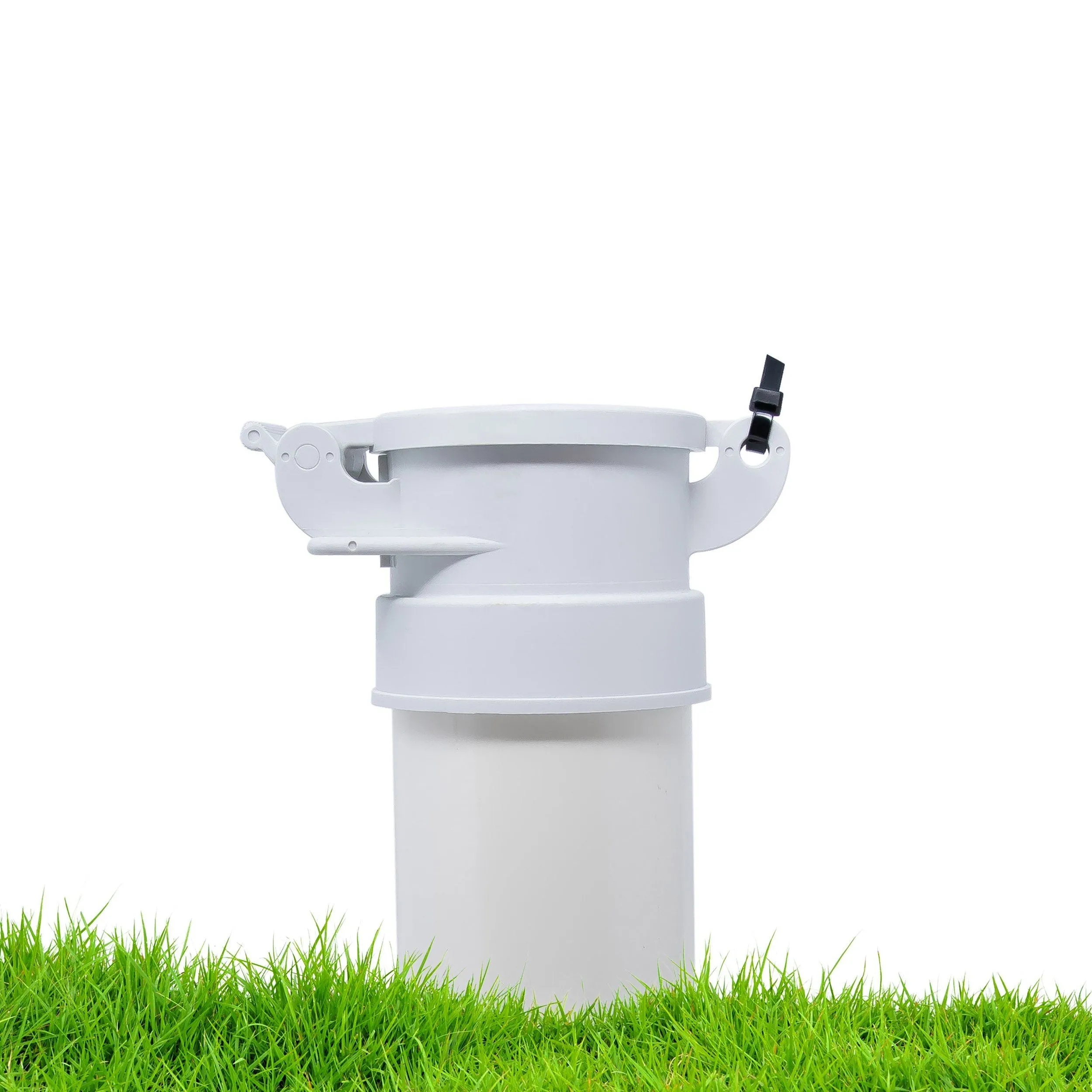 Enviro Design Products: FootLoose RV Site Sewer Cap, 4" White Female