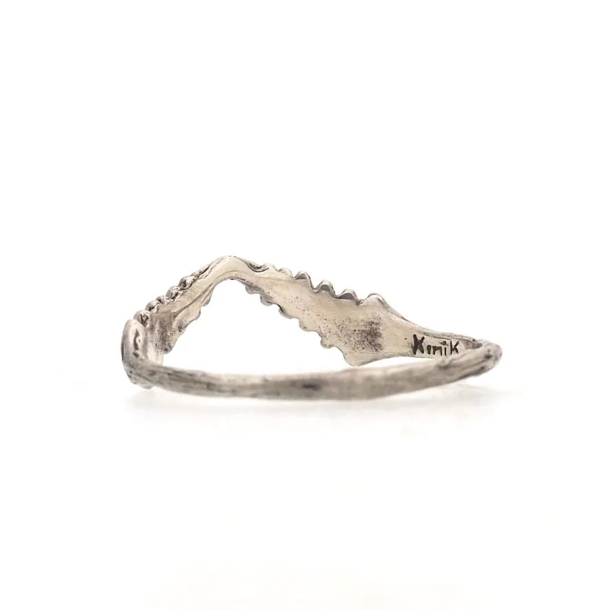 Lady fern ring silver