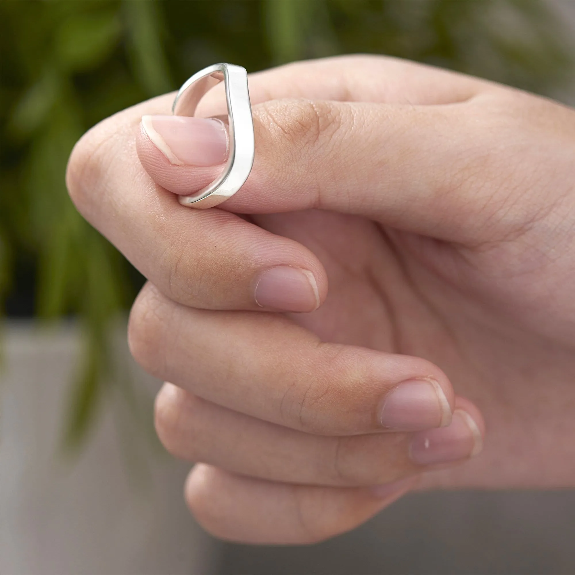 Ocean Wave Rings Sterling Silver