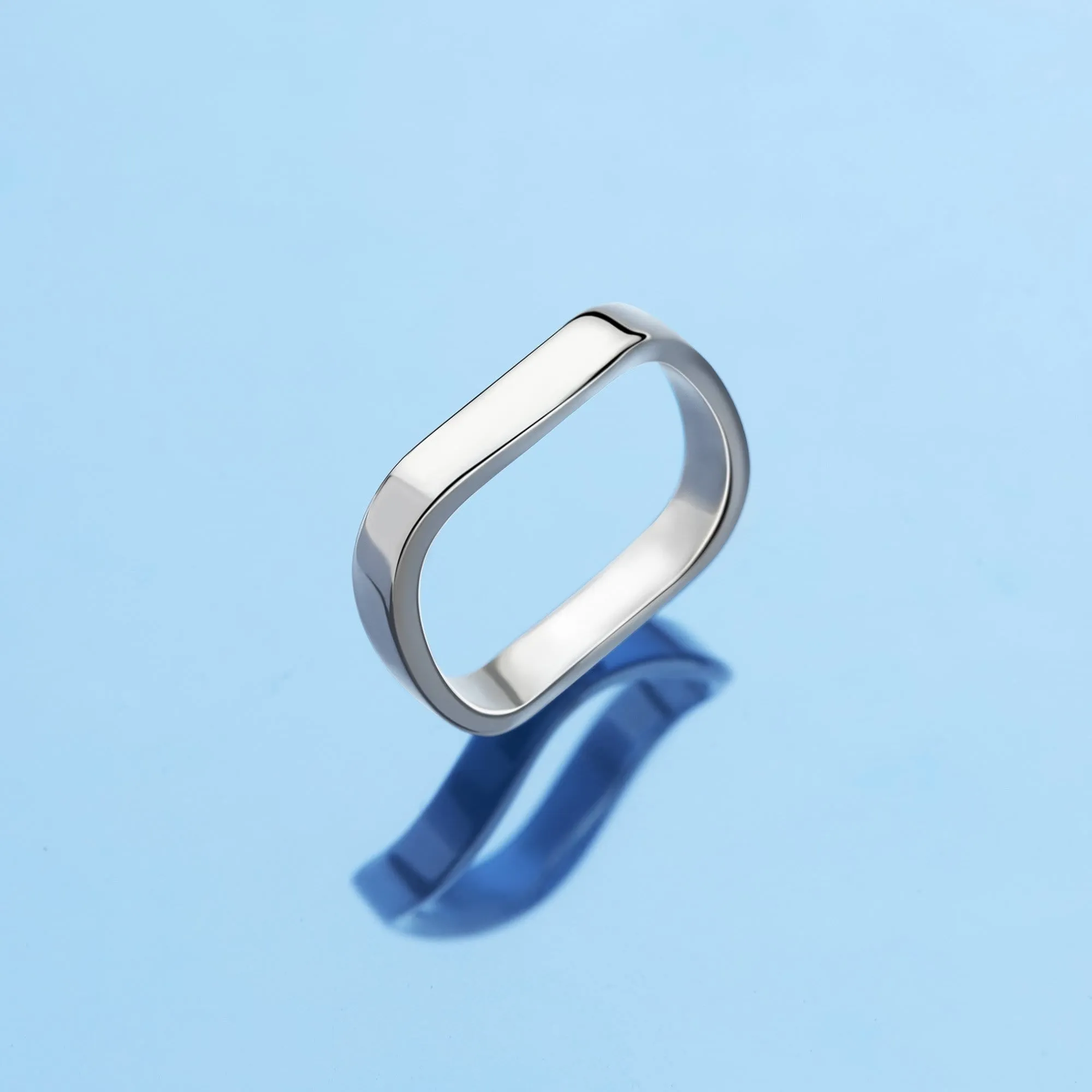 Ocean Wave Rings Sterling Silver