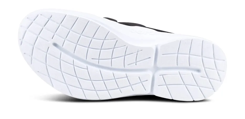 Oofos Men's Oomg Low Active Recovery Shoe - White & Black