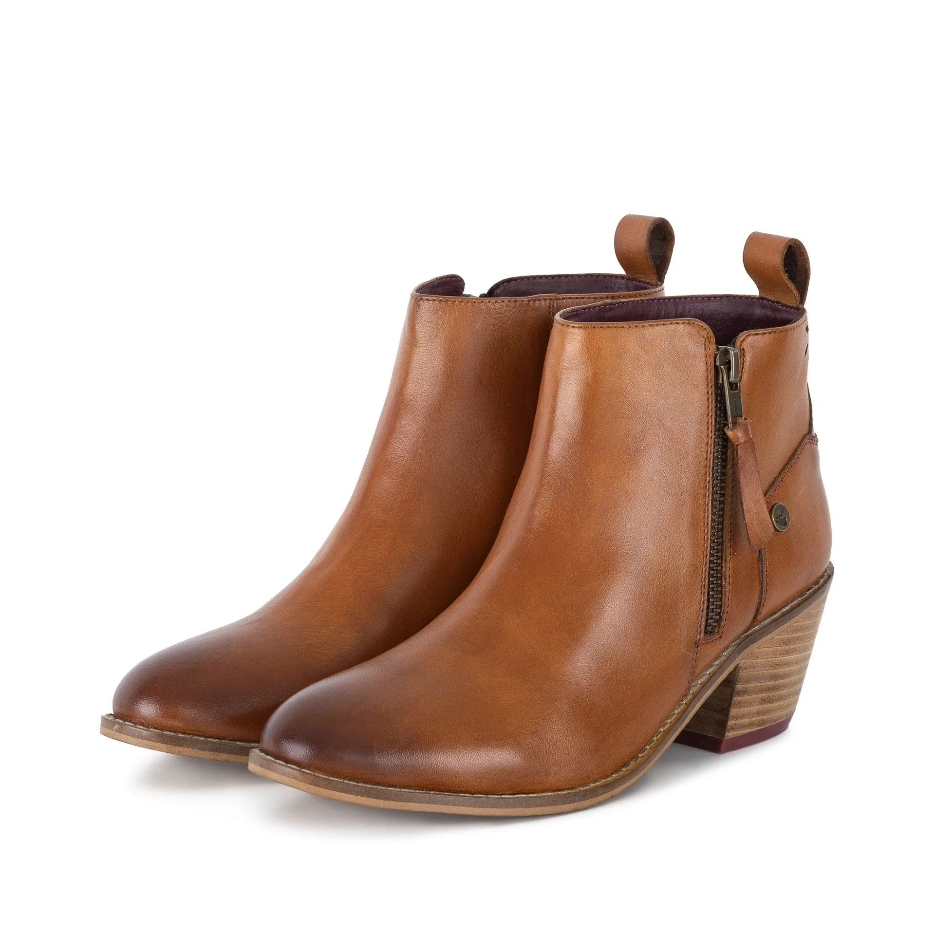 PENELOPE TAN ZIP BOOT