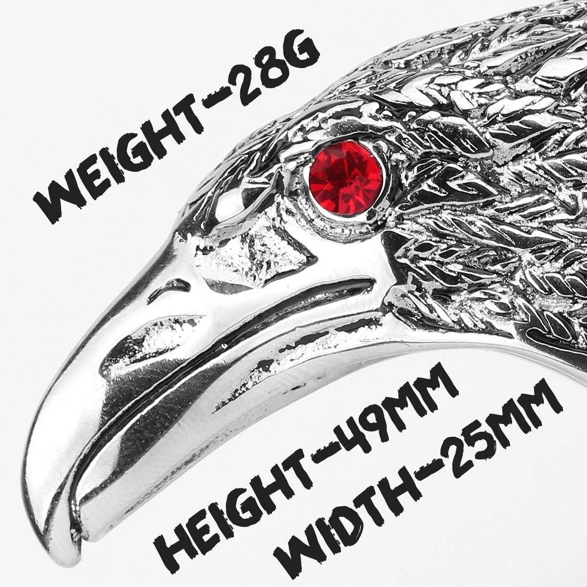 Raven's Head Ring