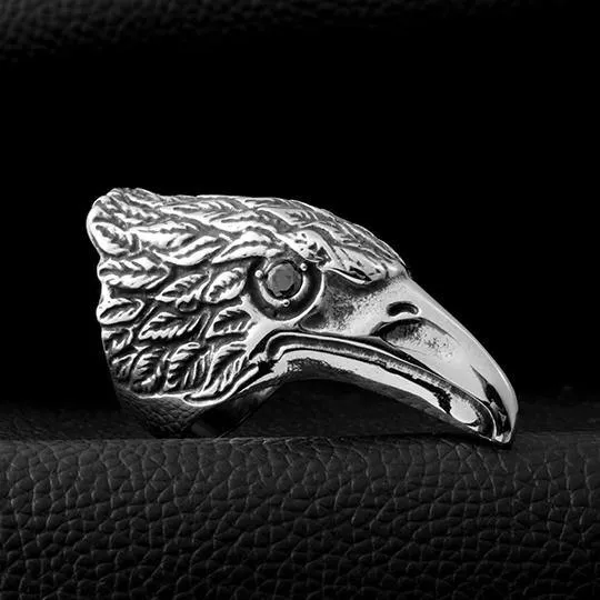 Raven's Head Ring