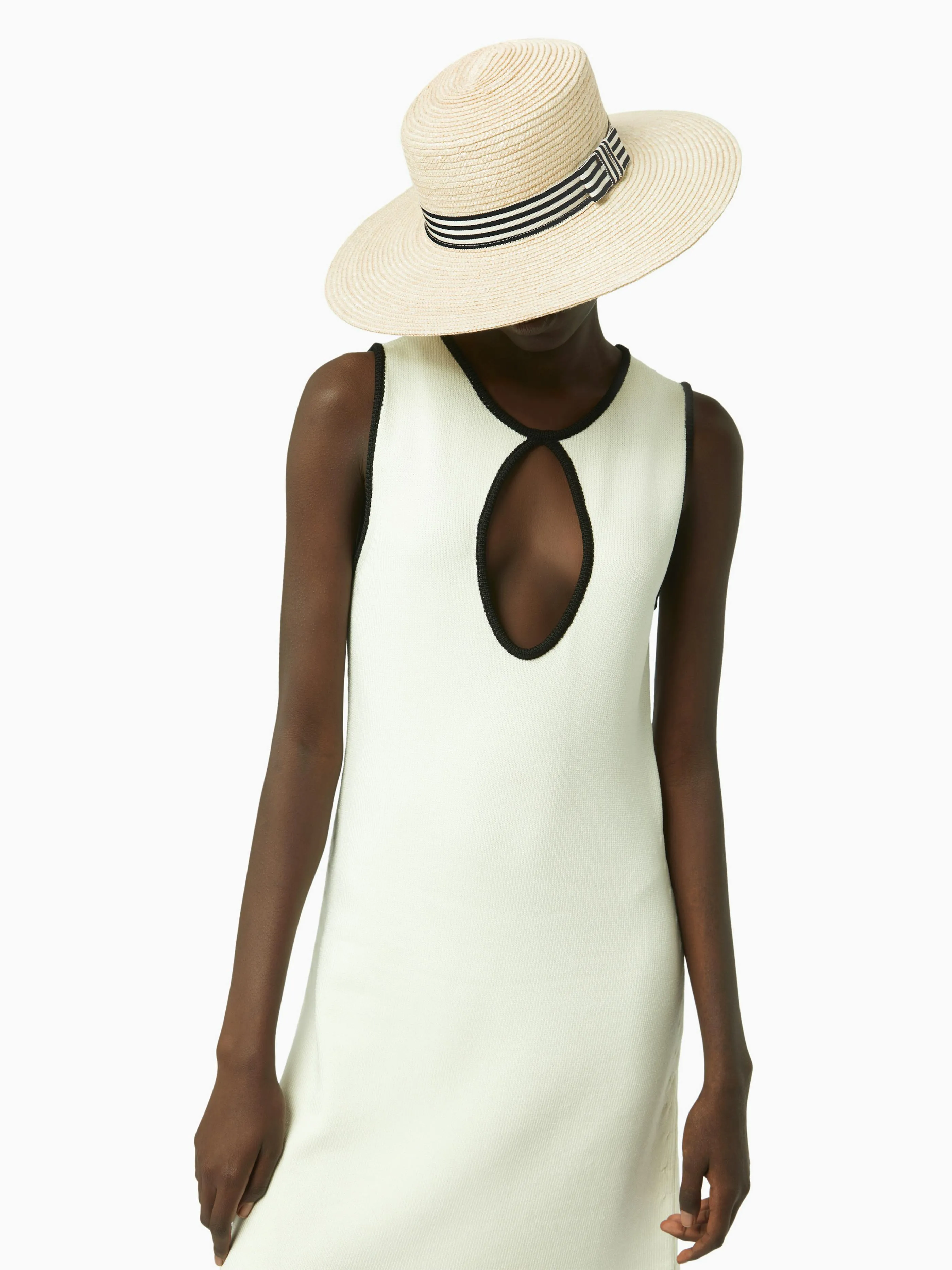 STRAW CANOTIER HAT