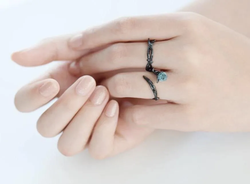 The Enchanted Rose Couple Rings