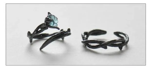 The Enchanted Rose Couple Rings