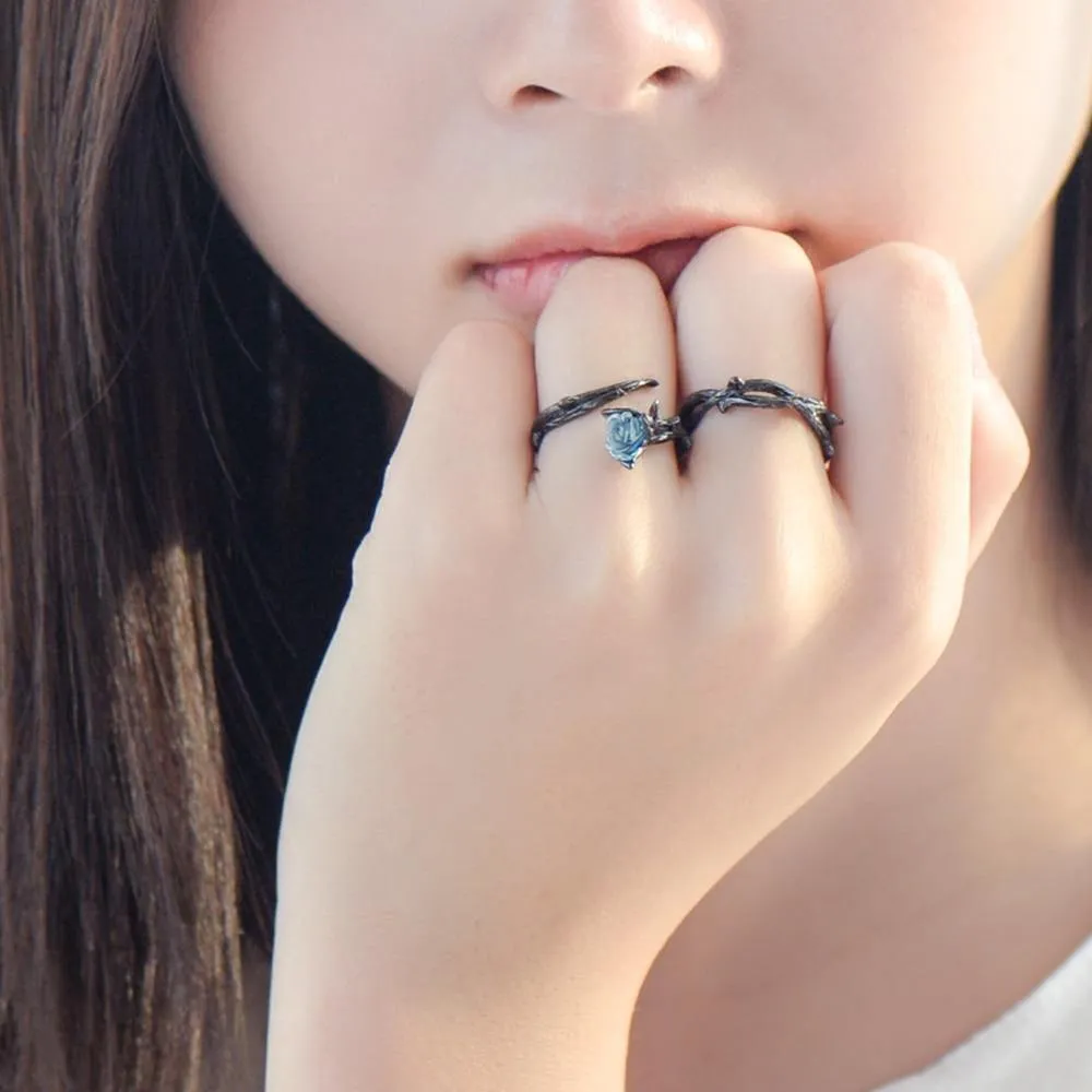 The Enchanted Rose Couple Rings