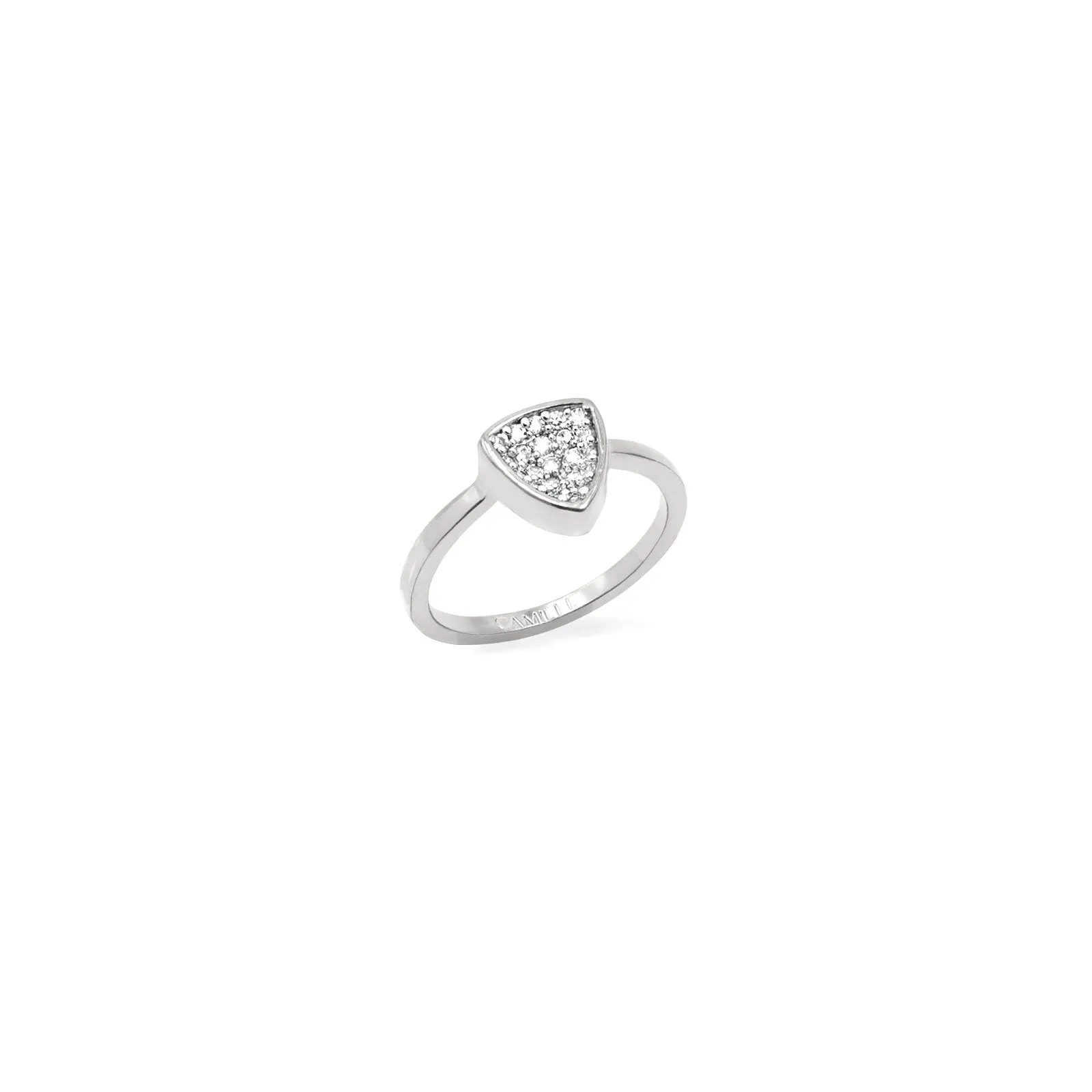 Thyra - Pave Concave Ring