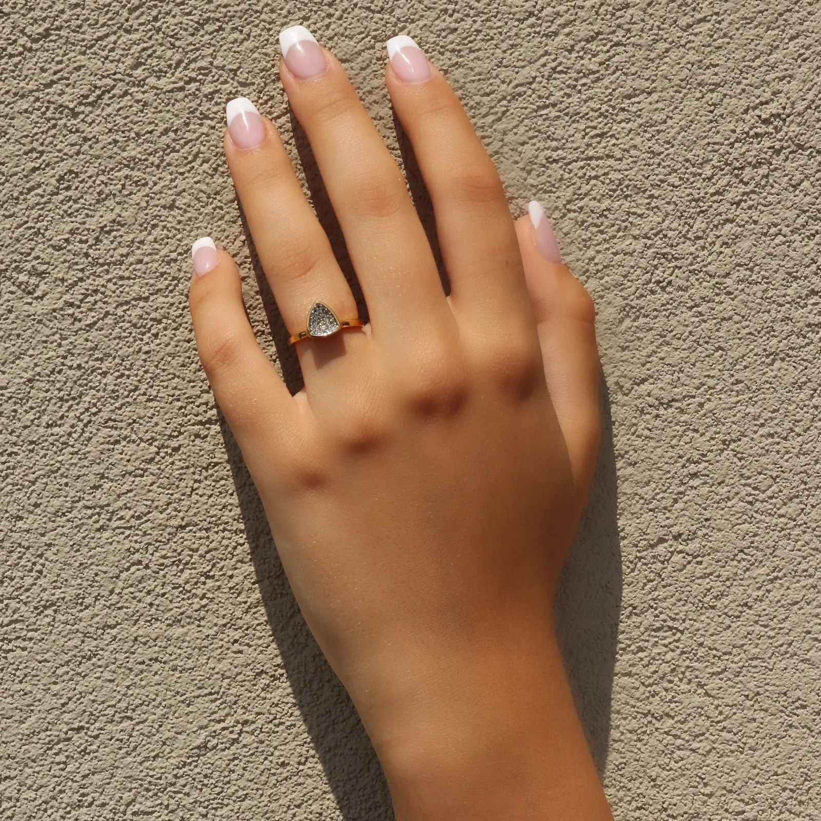 Thyra - Pave Concave Ring