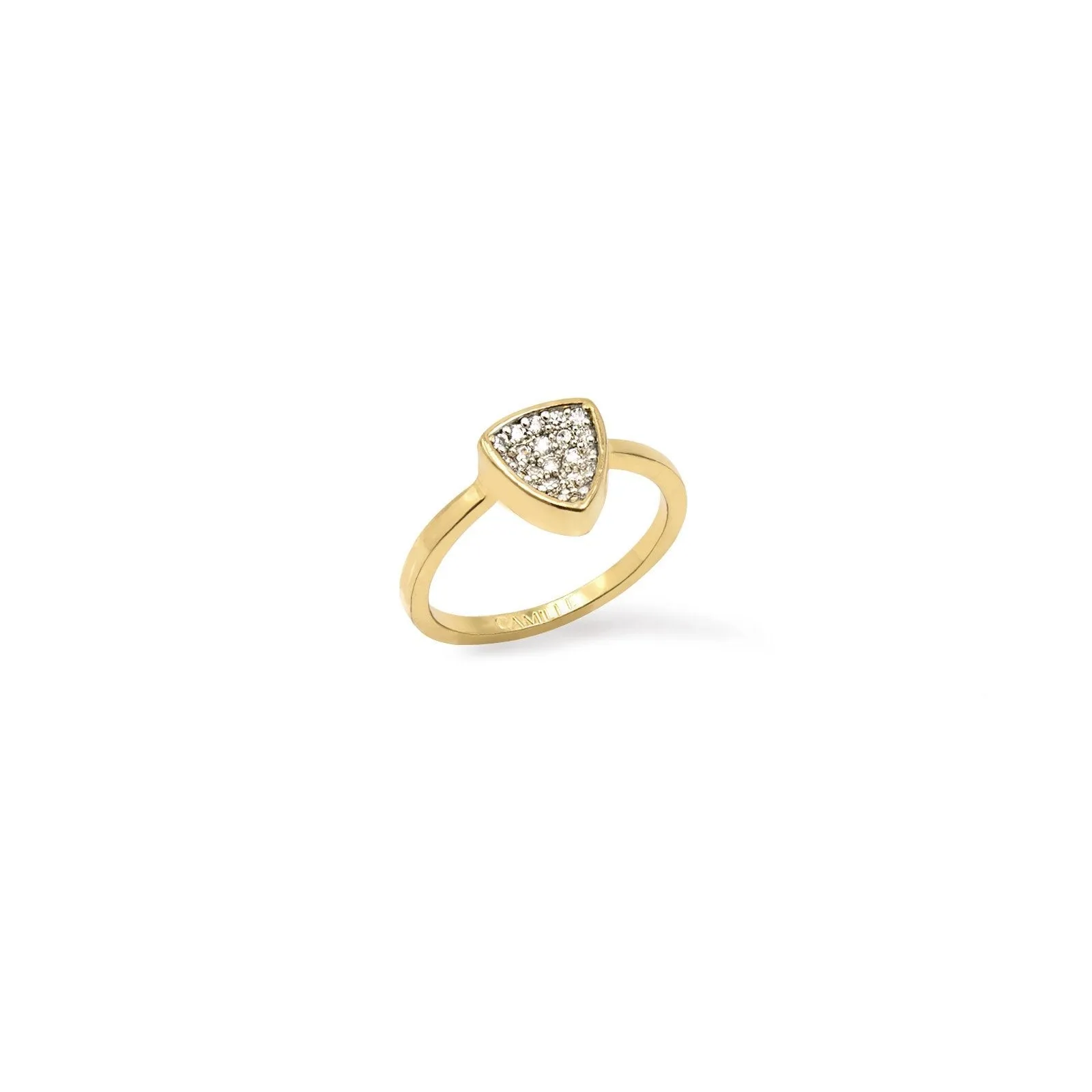 Thyra - Pave Concave Ring