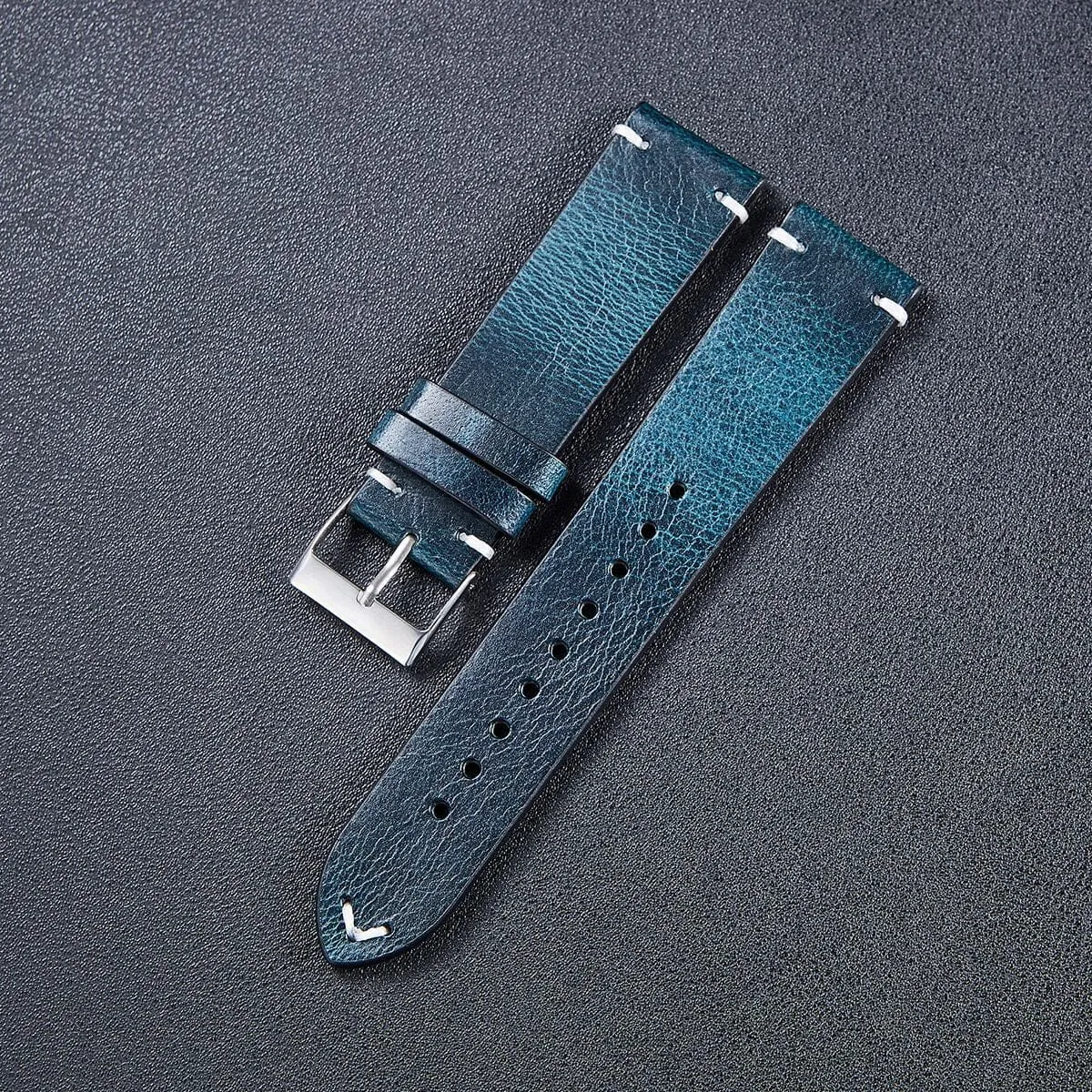 Vintage Oiled Leather Watch Straps Compatible with the Hugo Boss 22mm Range