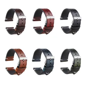 Vintage Oiled Leather Watch Straps Compatible with the Hugo Boss 22mm Range