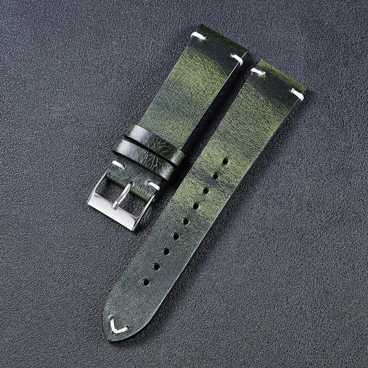 Vintage Oiled Leather Watch Straps Compatible with the Hugo Boss 22mm Range