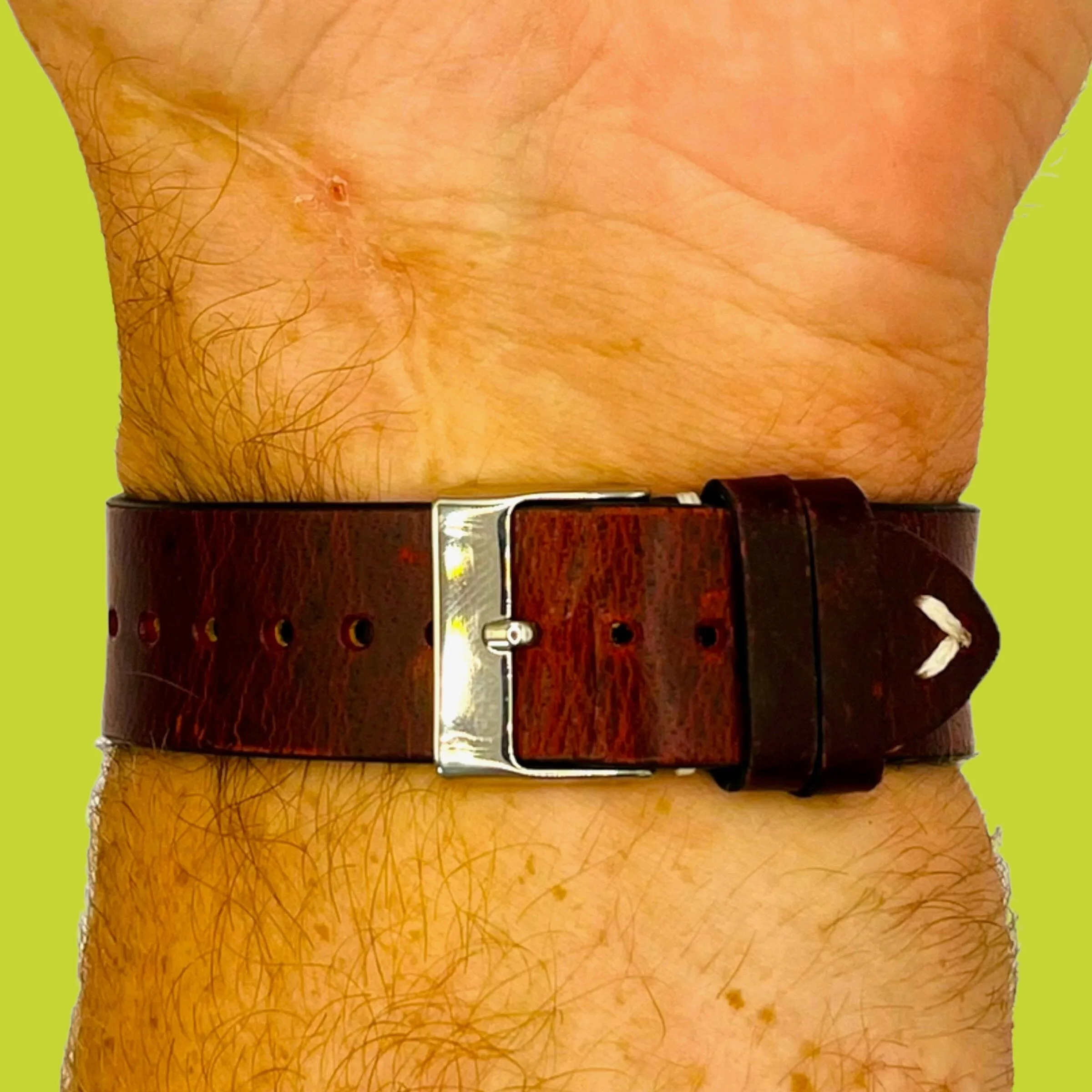 Vintage Oiled Leather Watch Straps Compatible with the Hugo Boss 22mm Range